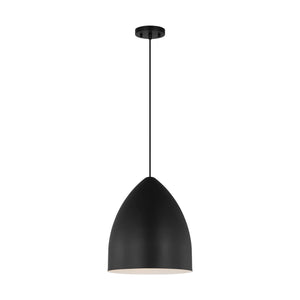 Visual Comfort Studio - DJP1151MBK - One Light Pendant - Huron - Midnight Black