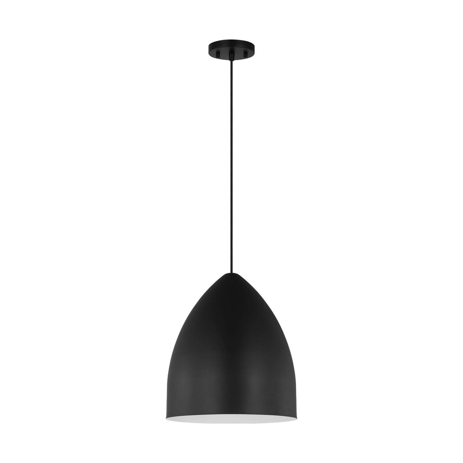 Visual Comfort Studio - DJP1151MBK - One Light Pendant - Huron - Midnight Black