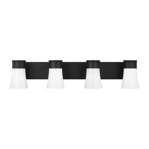 Visual Comfort Studio - DJV1084MBK - Four Light Vanity - Roy - Midnight Black