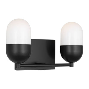 Visual Comfort Studio - DJV1092MBK - Two Light Vanity - Foster - Midnight Black