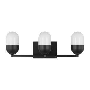 Visual Comfort Studio - DJV1093MBK - Three Light Vanity - Foster - Midnight Black