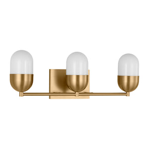 Visual Comfort Studio - DJV1093SB - Three Light Vanity - Foster - Satin Brass