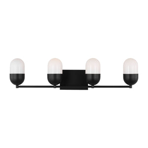 Visual Comfort Studio - DJV1094MBK - Four Light Vanity - Foster - Midnight Black