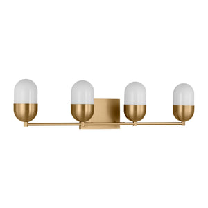 Visual Comfort Studio - DJV1094SB - Four Light Vanity - Foster - Satin Brass