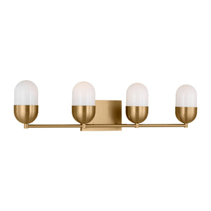 Visual Comfort Studio - DJV1094SB - Four Light Vanity - Foster - Satin Brass