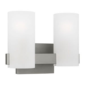 Visual Comfort Studio - DJV1102BS - Two Light Vanity - Rhode - Brushed Steel