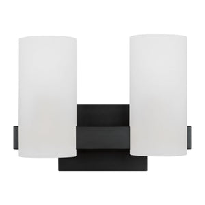 Visual Comfort Studio - DJV1102MBK - Two Light Vanity - Rhode - Midnight Black