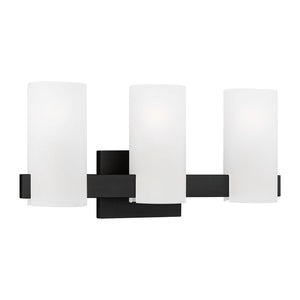 Visual Comfort Studio - DJV1103MBK - Three Light Vanity - Rhode - Midnight Black