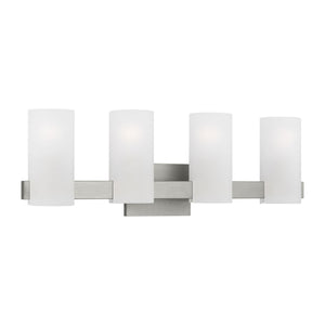 Visual Comfort Studio - DJV1104BS - Four Light Vanity - Rhode - Brushed Steel