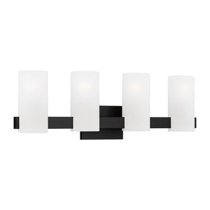 Visual Comfort Studio - DJV1104MBK - Four Light Vanity - Rhode - Midnight Black