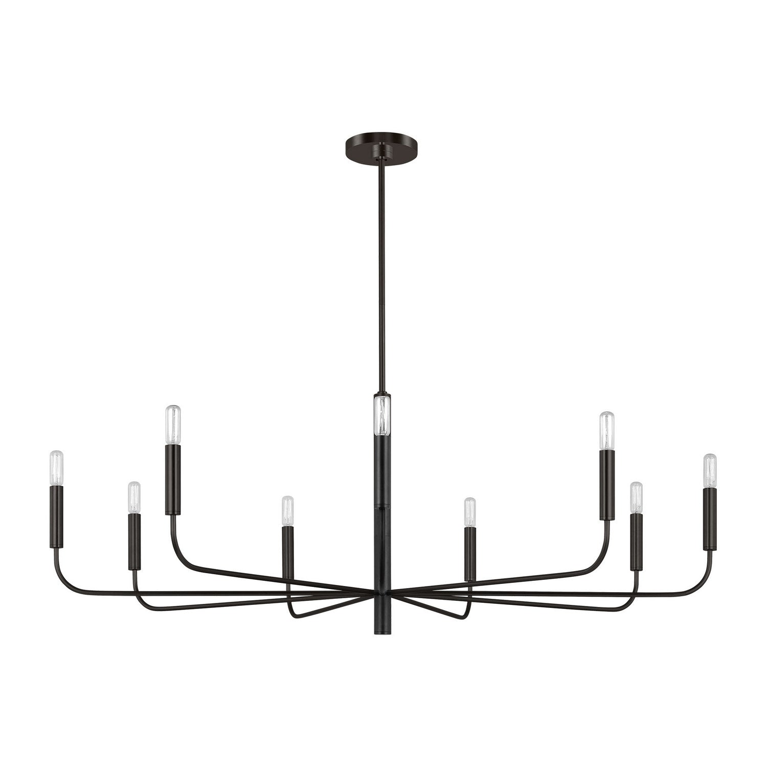 Visual Comfort Studio - EC1319AI - Nine Light Chandelier - Brianna - Aged Iron