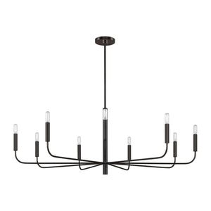 Visual Comfort Studio - EC1319AI - Nine Light Chandelier - Brianna - Aged Iron