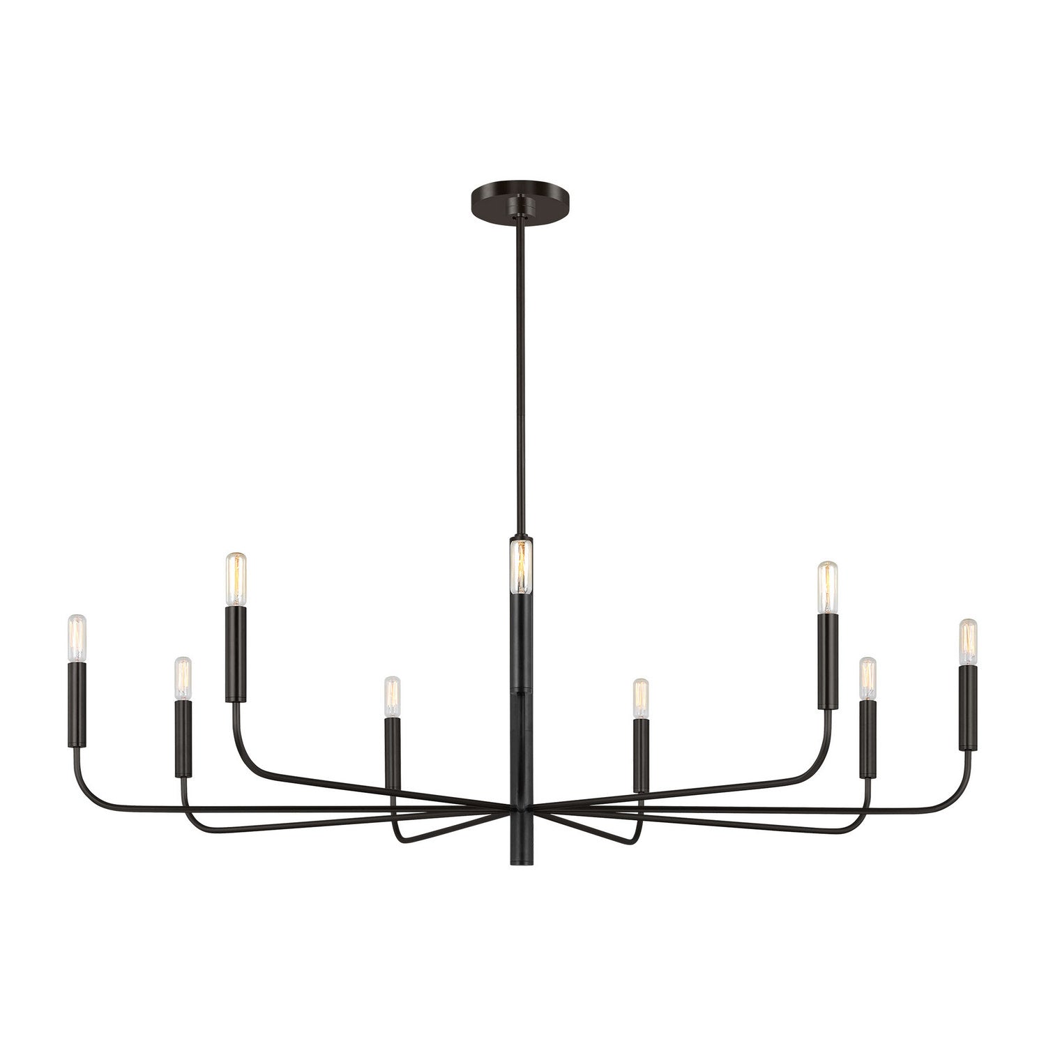 Visual Comfort Studio - EC1319AI - Nine Light Chandelier - Brianna - Aged Iron
