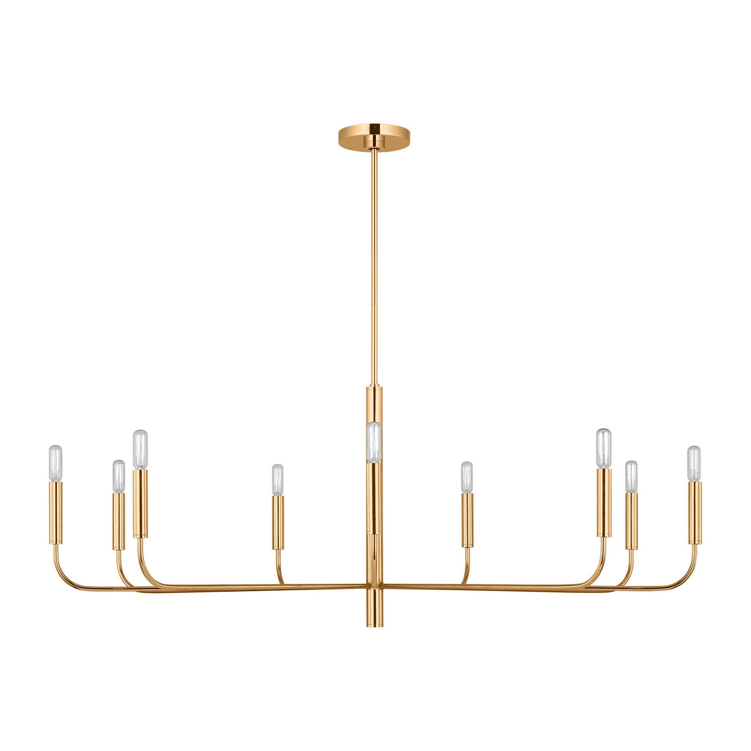 Visual Comfort Studio - EC1319BBS - Nine Light Chandelier - Brianna - Burnished Brass