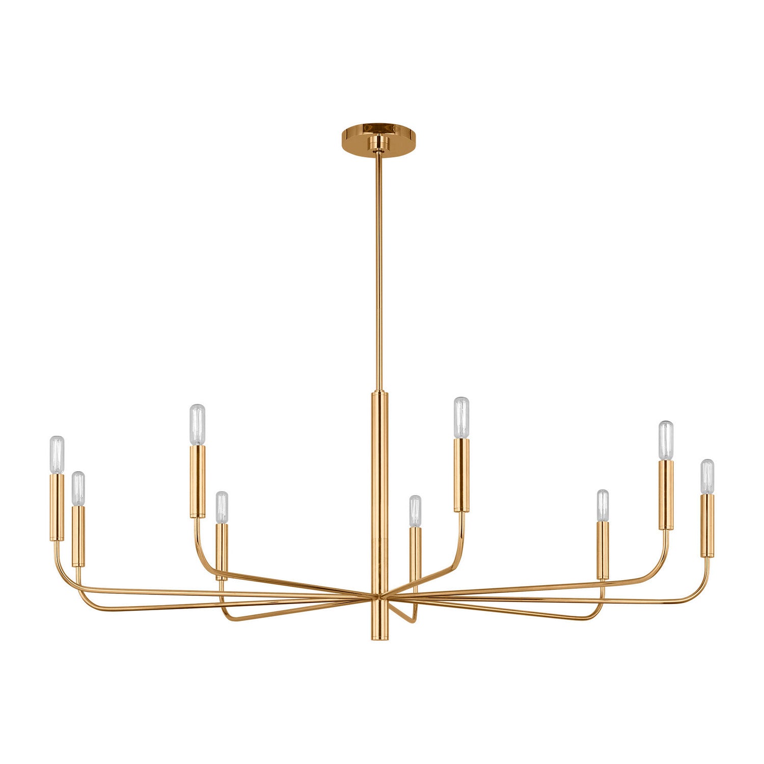 Visual Comfort Studio - EC1319BBS - Nine Light Chandelier - Brianna - Burnished Brass