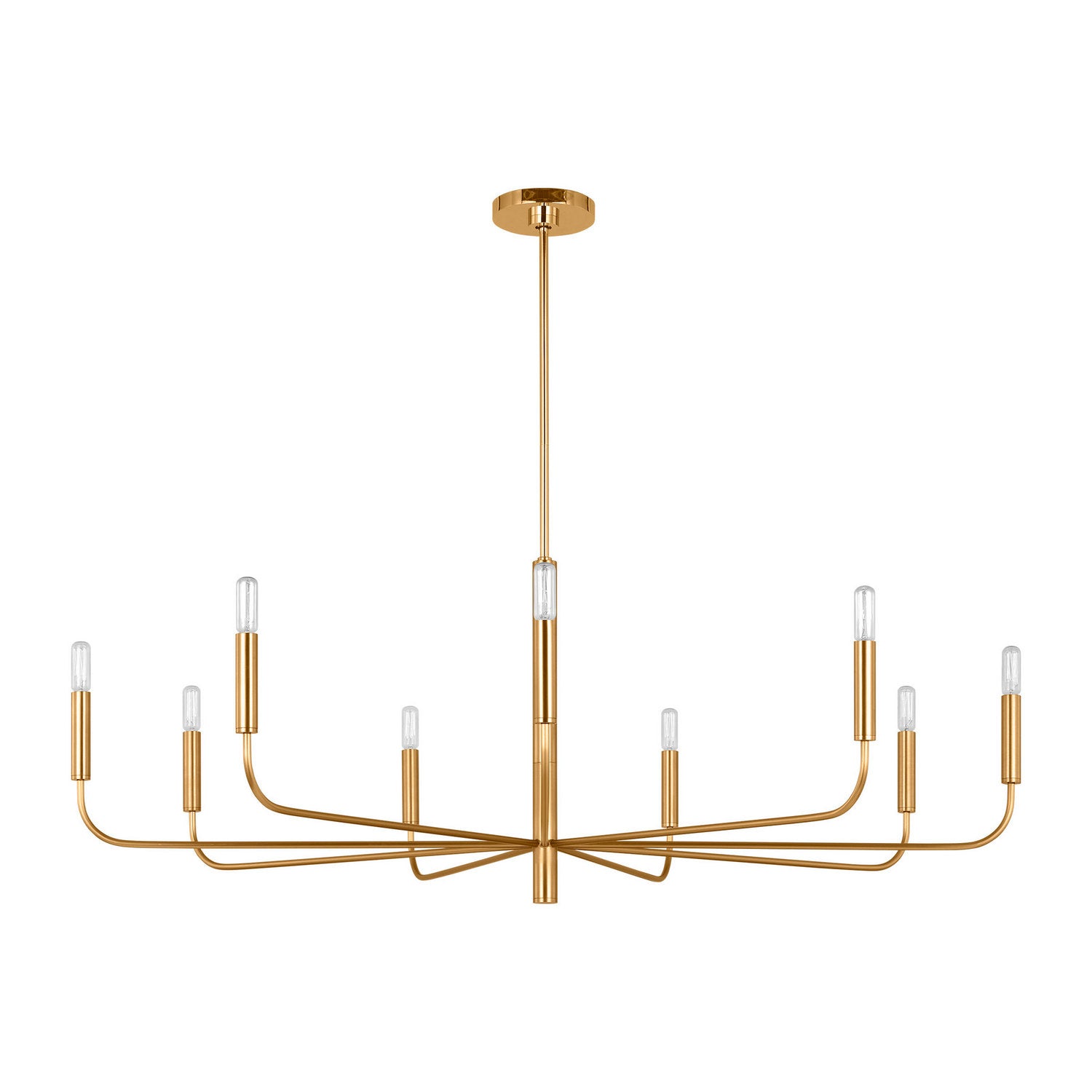 Visual Comfort Studio - EC1319BBS - Nine Light Chandelier - Brianna - Burnished Brass