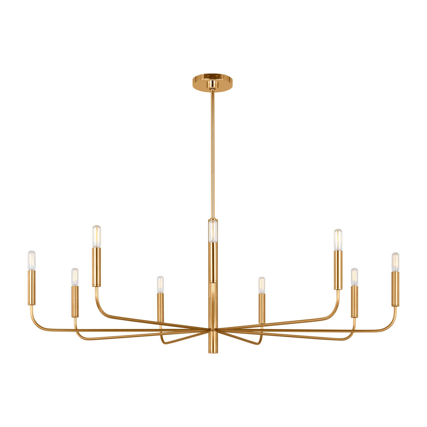 Visual Comfort Studio - EC1319BBS - Nine Light Chandelier - Brianna - Burnished Brass
