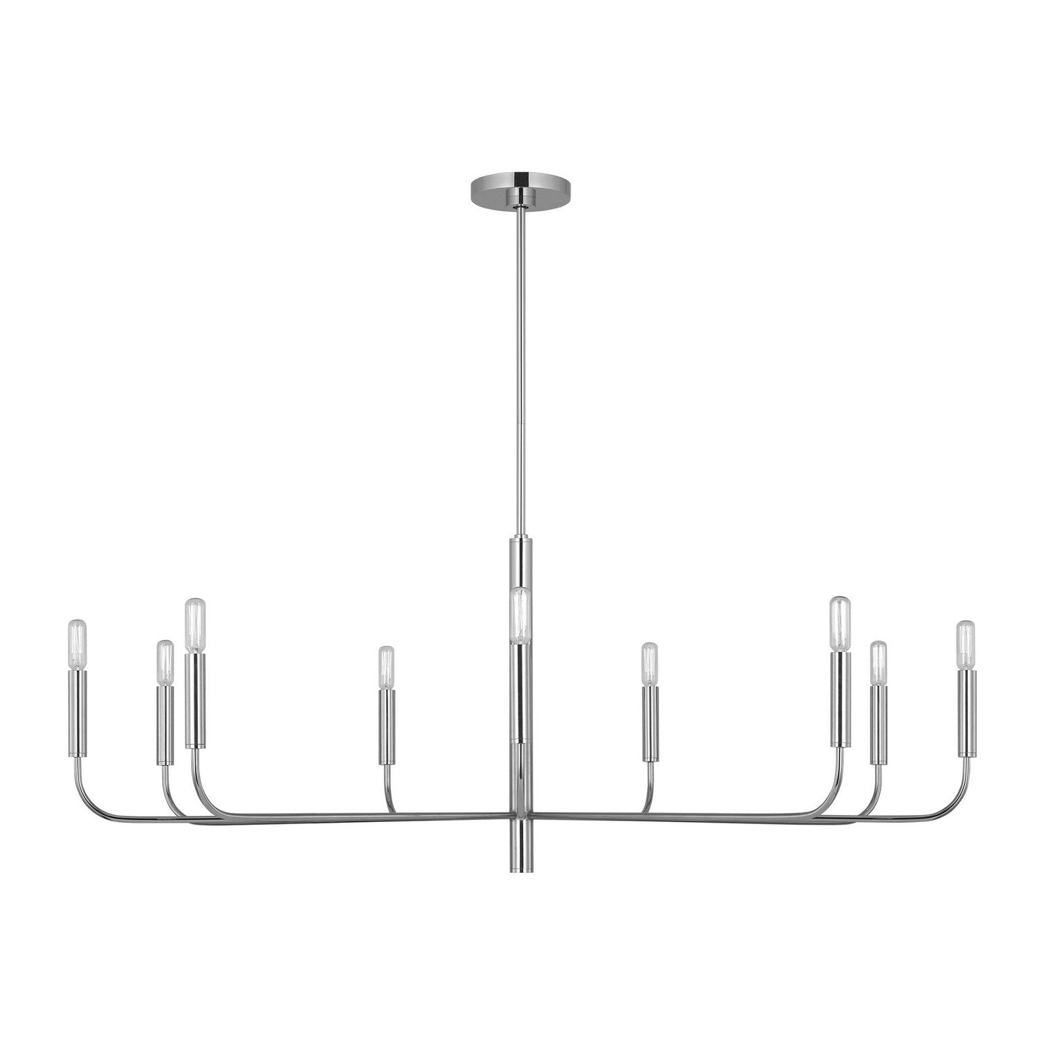 Visual Comfort Studio - EC1319PN - Nine Light Chandelier - Brianna - Polished Nickel