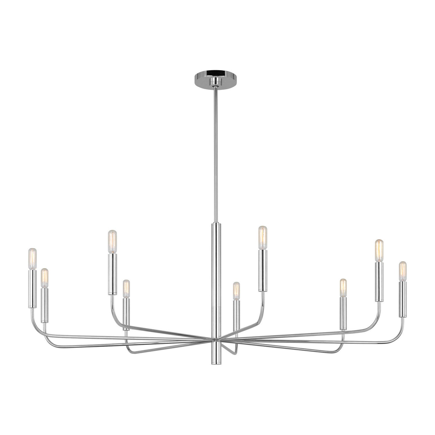 Visual Comfort Studio - EC1319PN - Nine Light Chandelier - Brianna - Polished Nickel