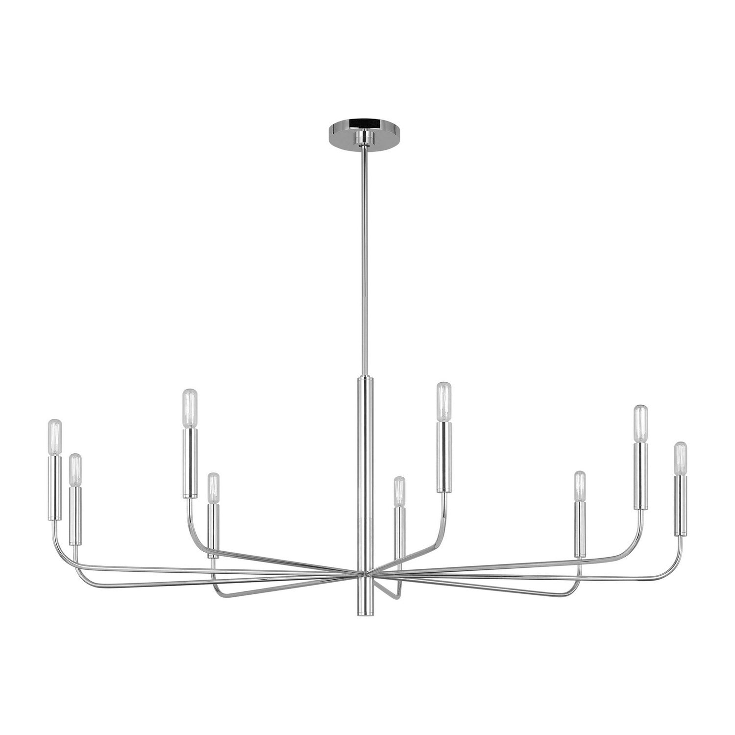 Visual Comfort Studio - EC1319PN - Nine Light Chandelier - Brianna - Polished Nickel