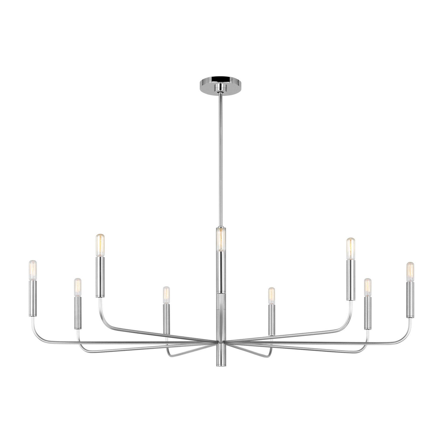 Visual Comfort Studio - EC1319PN - Nine Light Chandelier - Brianna - Polished Nickel