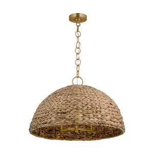 Visual Comfort Studio - EP1373BBS - Three Light Pendant - Cay - Burnished Brass