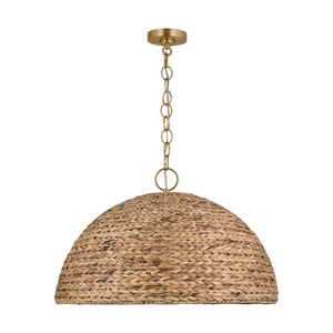 Visual Comfort Studio - EP1383BBS - Three Light Pendant - Cay - Burnished Brass