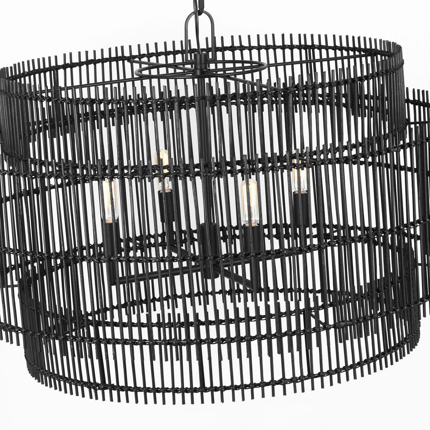 Visual Comfort Studio - EP1404AI - Four Light Pendant - Elio - Aged Iron