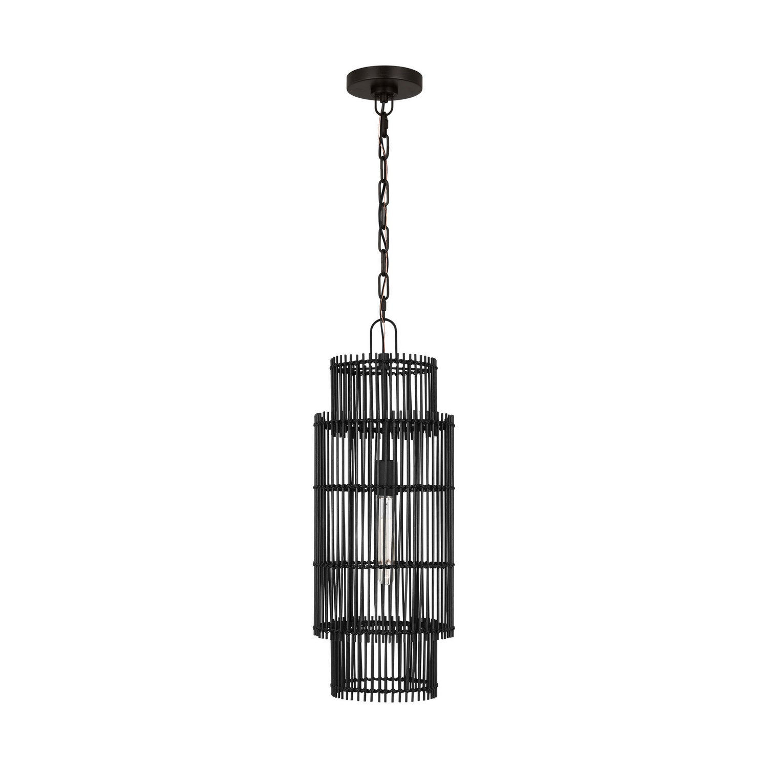 Visual Comfort Studio - EP1411AI - One Light Pendant - Elio - Aged Iron
