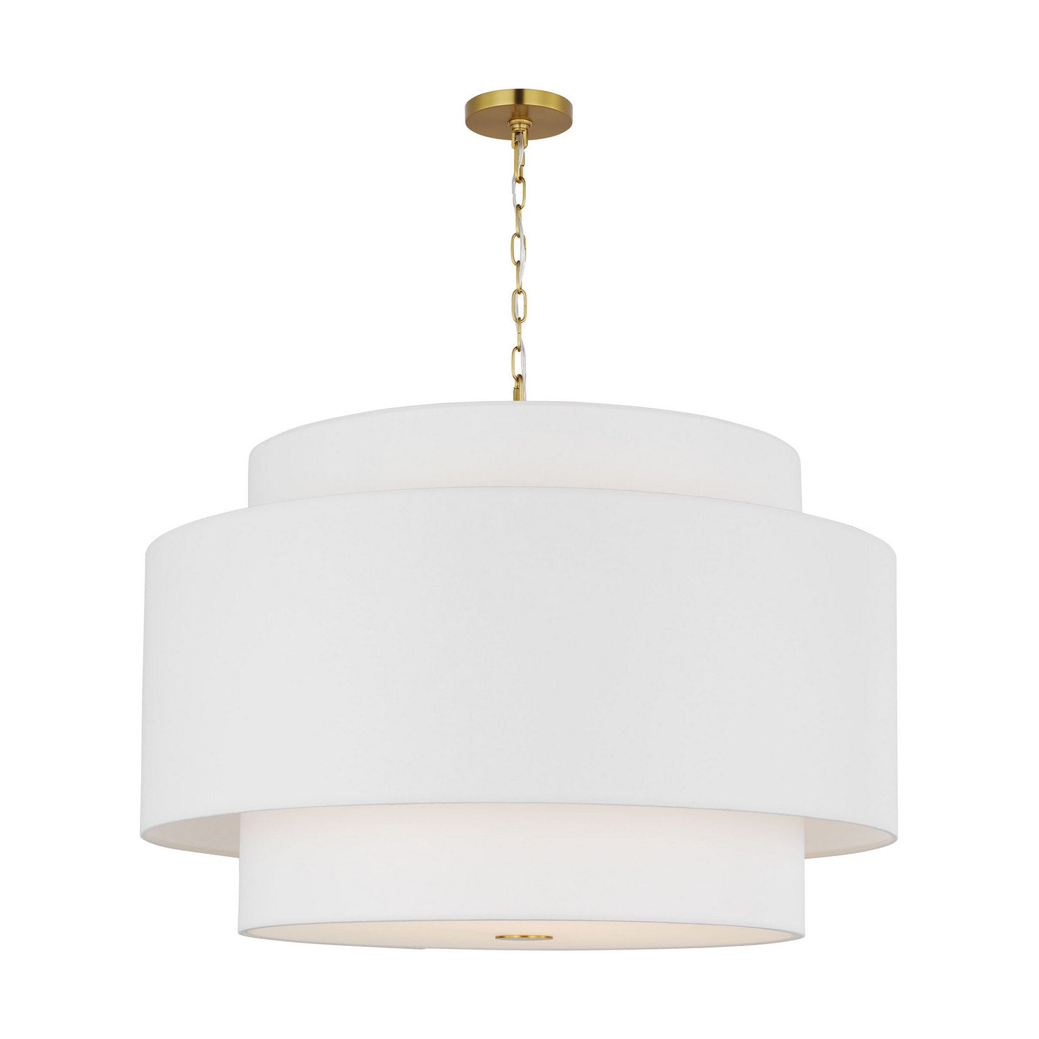 Visual Comfort Studio - KSP1184BBS - Four Light Pendant - Sawyer - Burnished Brass