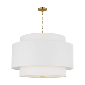 Visual Comfort Studio - KSP1184BBS - Four Light Pendant - Sawyer - Burnished Brass