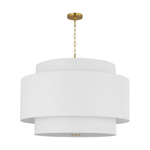 Visual Comfort Studio - KSP1184BBS - Four Light Pendant - Sawyer - Burnished Brass