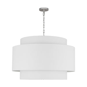 Visual Comfort Studio - KSP1184PN - Four Light Pendant - Sawyer - Polished Nickel