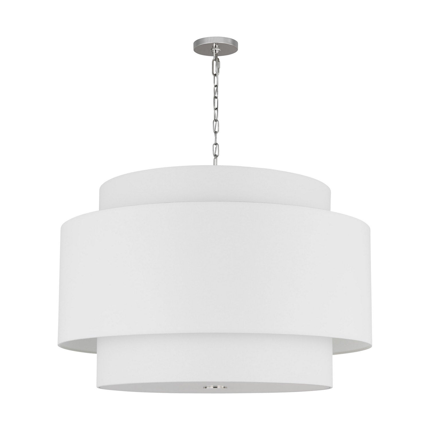 Visual Comfort Studio - KSP1184PN - Four Light Pendant - Sawyer - Polished Nickel