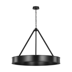 Visual Comfort Studio - LC1221AI-L1 - LED Chandelier - Leonard - Aged Iron