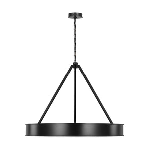 Visual Comfort Studio - LC1221AI-L1 - LED Chandelier - Leonard - Aged Iron