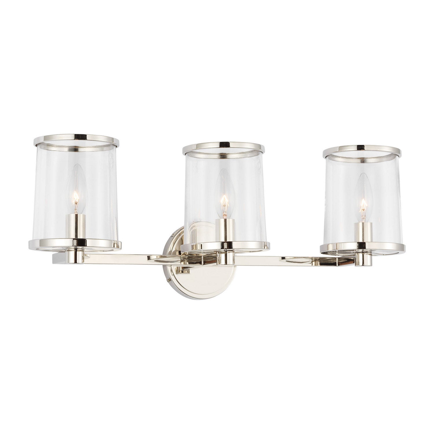 Visual Comfort Studio - LV1083PN - Three Light Vanity - Reynolds - Polished Nickel