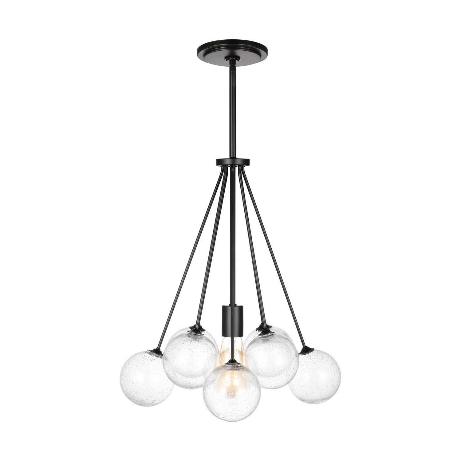 Visual Comfort Studio - 6514301-112 - One Light Pendant - Bronzeville - Midnight Black