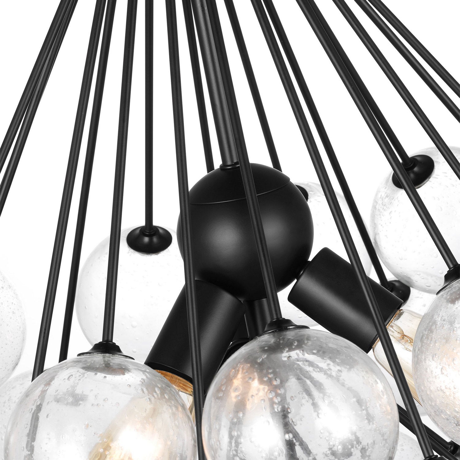 Visual Comfort Studio - 6514303-112 - Three Light Pendant - Bronzeville - Midnight Black