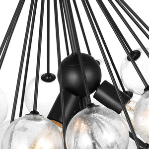 Visual Comfort Studio - 6514303-112 - Three Light Pendant - Bronzeville - Midnight Black