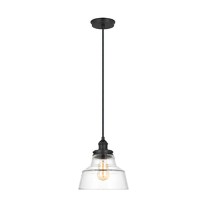 Visual Comfort Studio - P1348MBK - One Light Pendant - Baskin - Midnight Black