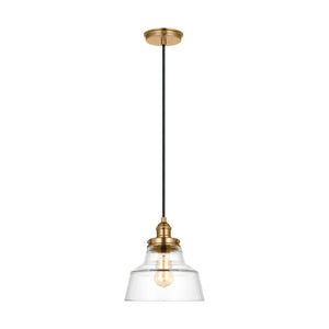Visual Comfort Studio - P1348SB - One Light Pendant - Baskin - Satin Brass