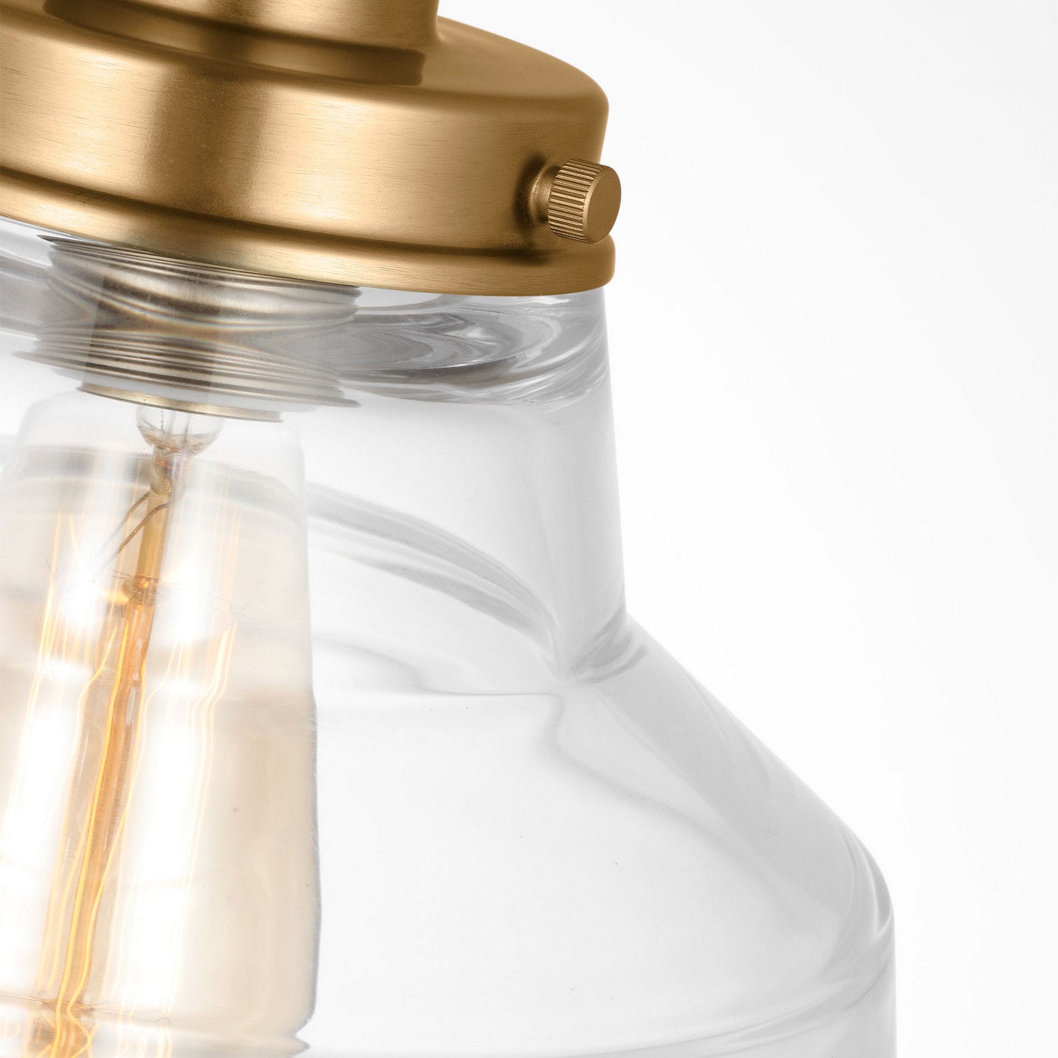 Visual Comfort Studio - P1348SB - One Light Pendant - Baskin - Satin Brass