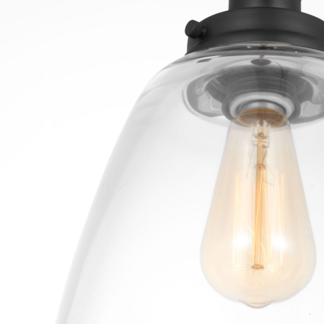 Visual Comfort Studio - P1349MBK - One Light Pendant - Baskin - Midnight Black