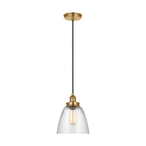 Visual Comfort Studio - P1349SB - One Light Pendant - Baskin - Satin Brass