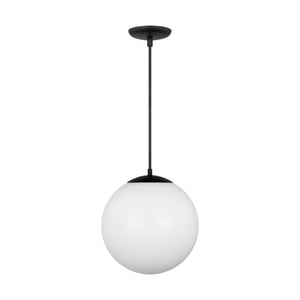 Visual Comfort Studio - 6024-112 - One Light Pendant - Leo - Hanging Globe - Midnight Black