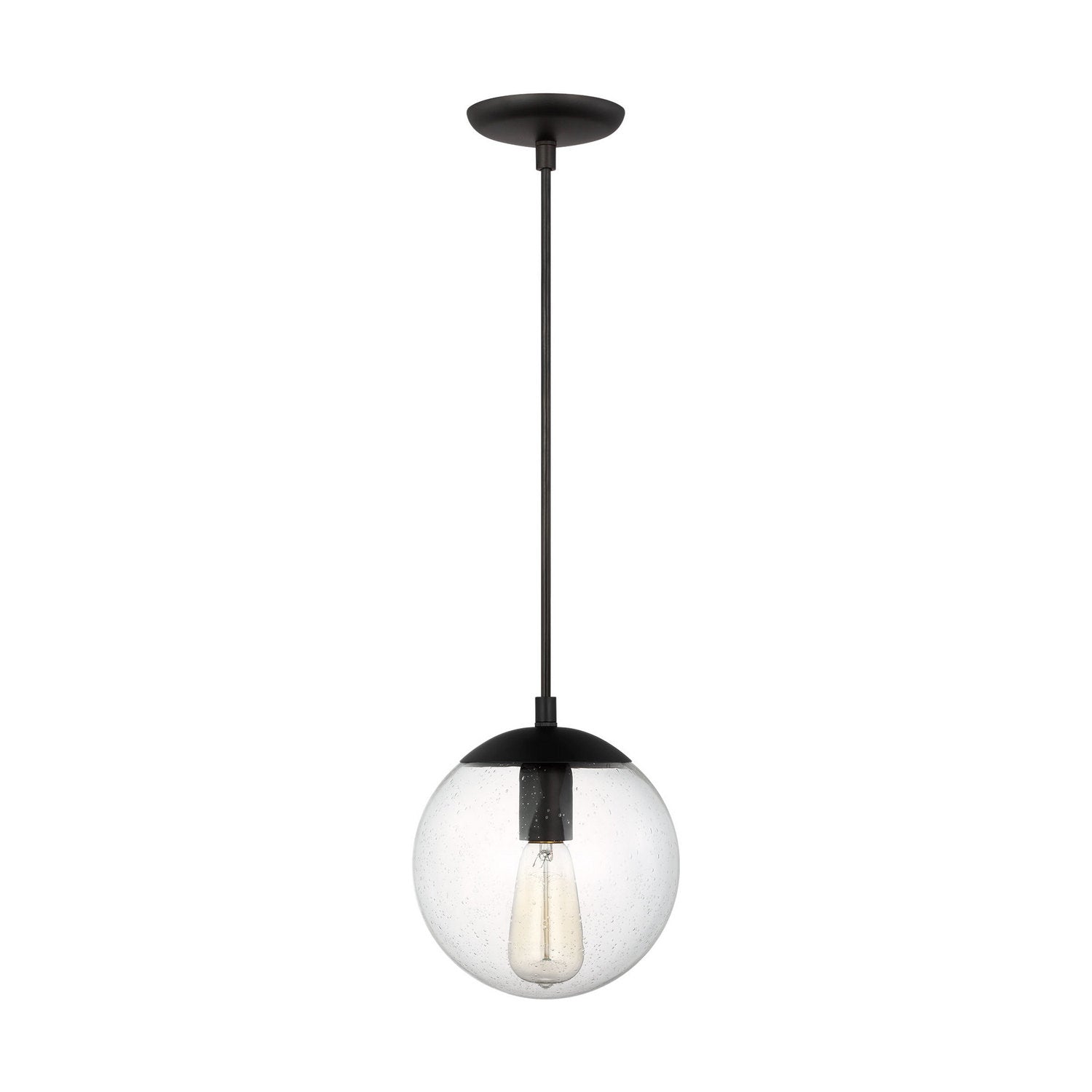 Visual Comfort Studio - 6501801-112 - One Light Pendant - Leo - Hanging Globe - Midnight Black