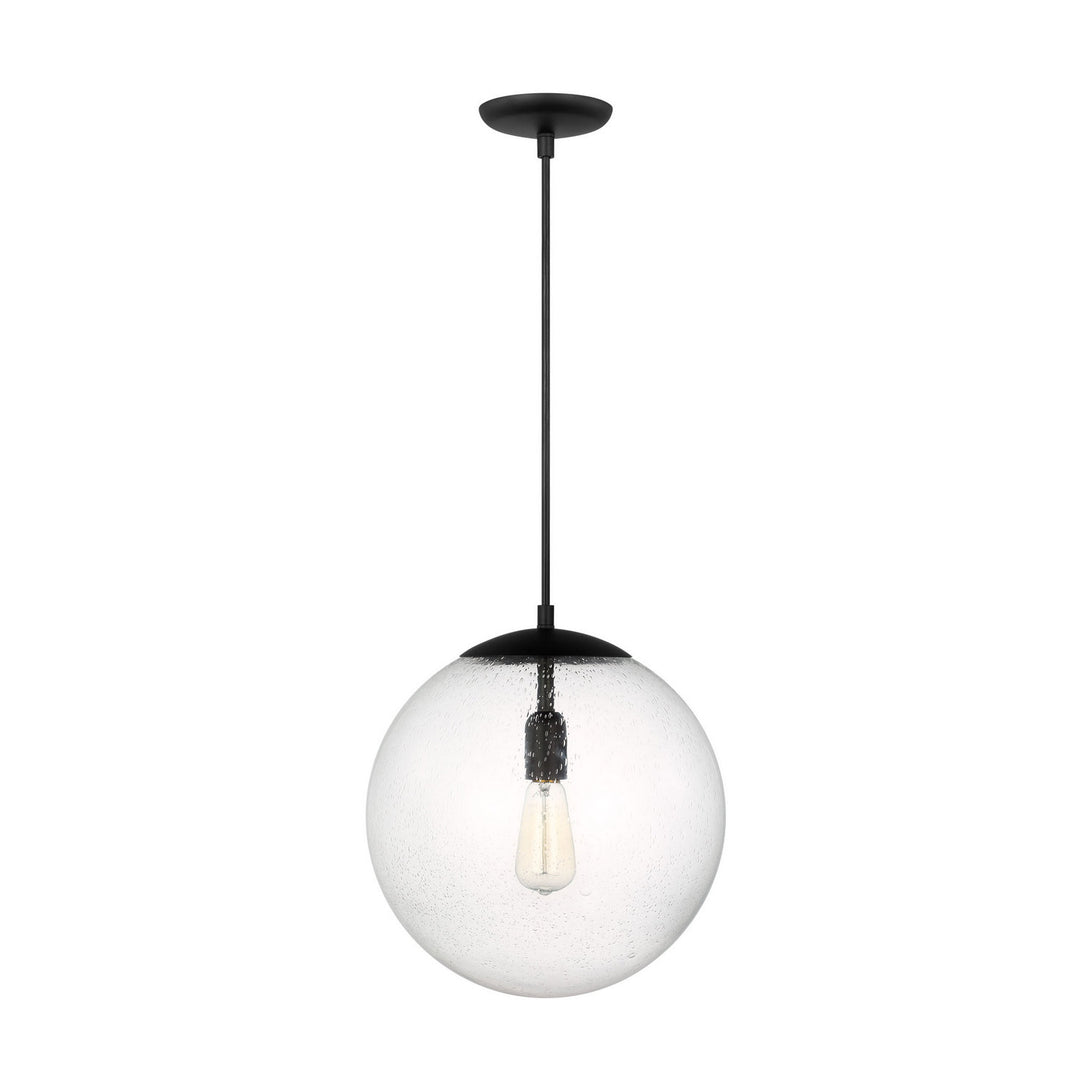 Visual Comfort Studio - 6801801-112 - One Light Pendant - Leo - Hanging Globe - Midnight Black