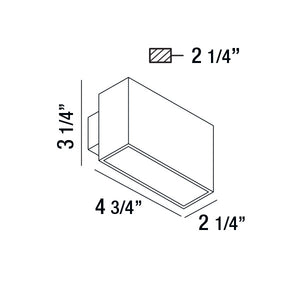 Eurofase - 28282-052 - LED Wall Mount - Vello - Black