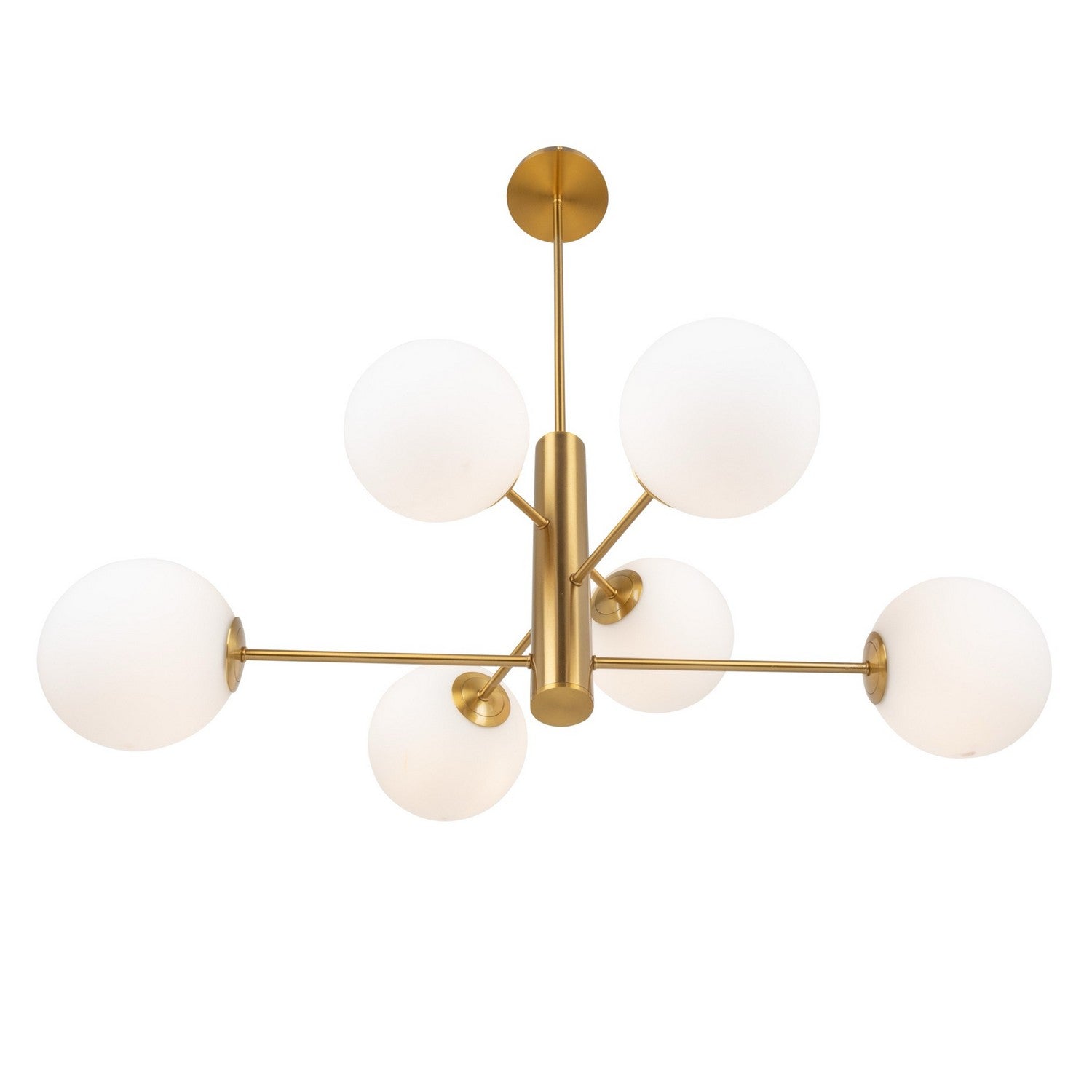 Artcraft - AC11765BR - Six Light Chandelier - Aurelia - Brass